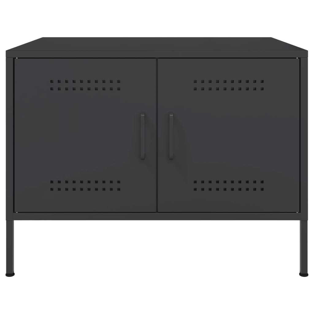 Mesa de centro 68x50x50,5 cm aço preto