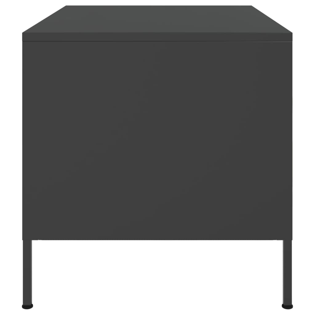 Mesa de centro 68x50x50,5 cm aço preto