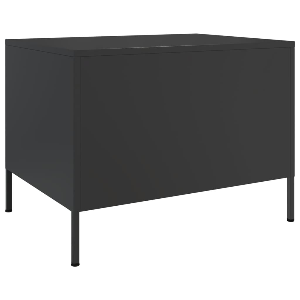 Mesa de centro 68x50x50,5 cm aço preto
