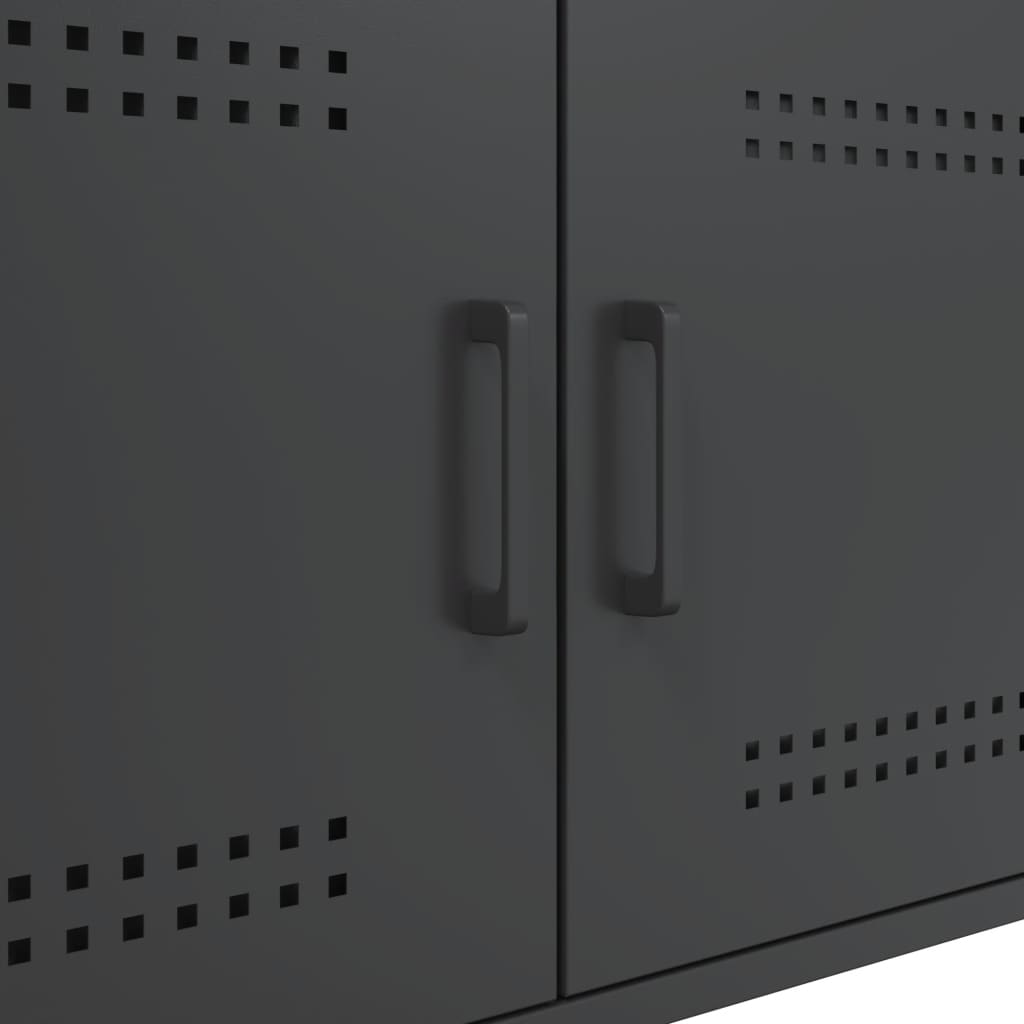 Mesa de centro 68x50x50,5 cm aço preto