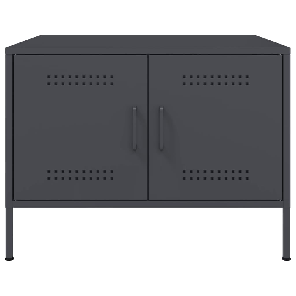 Mesa de centro 68x50x50,5 cm aço antracite