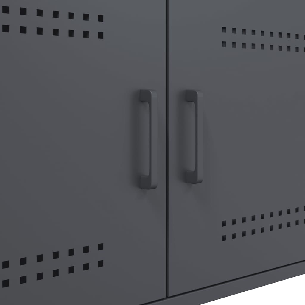 Mesa de centro 68x50x50,5 cm aço antracite