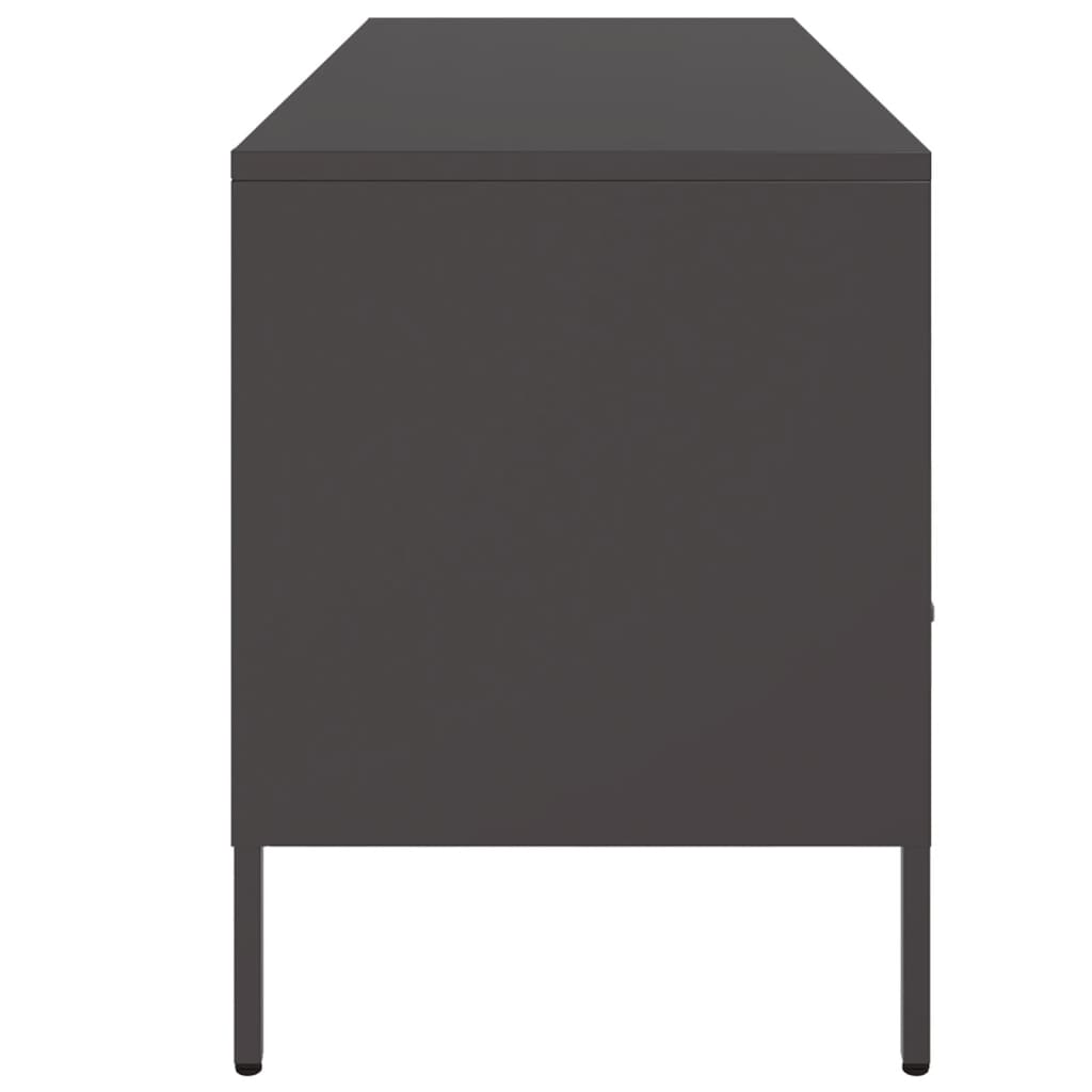 Móvel de TV 100,5x39x50,5 cm aço preto