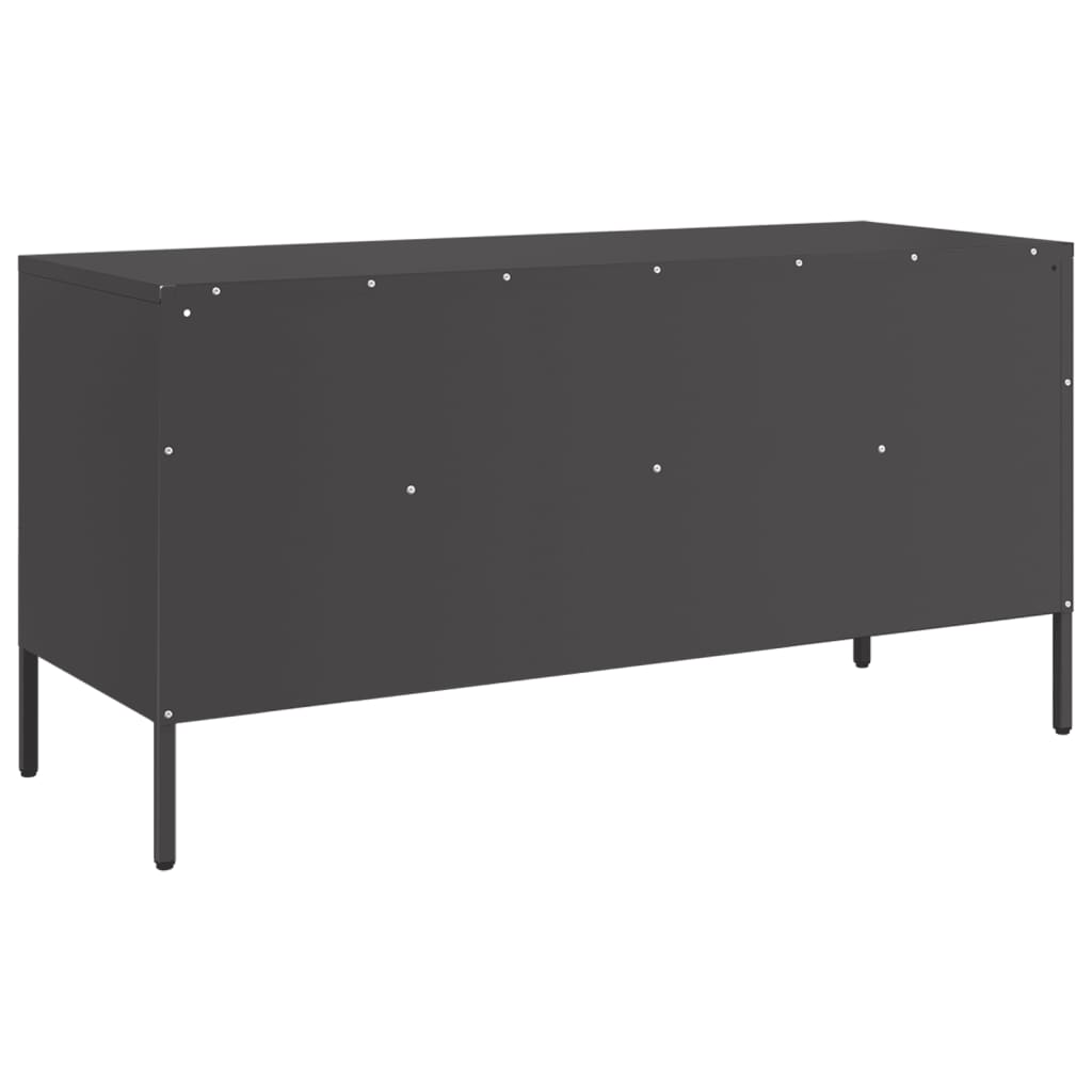 Móvel de TV 100,5x39x50,5 cm aço preto