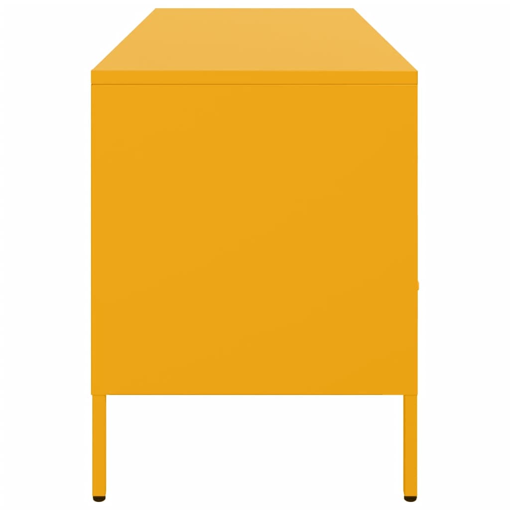 Móvel de TV 100,5x39x50,5 cm aço amarelo mostarda