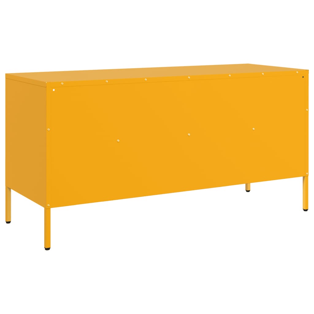 Móvel de TV 100,5x39x50,5 cm aço amarelo mostarda