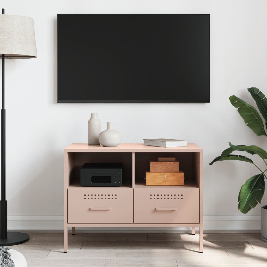 Móvel de TV 68x39x50,5 cm aço rosa
