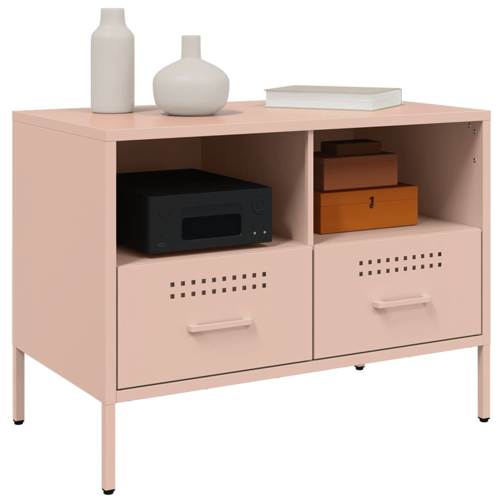 Móvel de TV 68x39x50,5 cm aço rosa