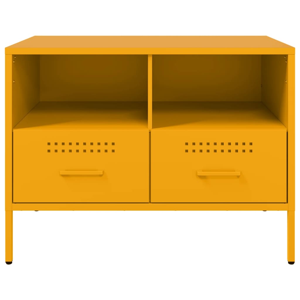 Móvel de TV 68x39x50,5 cm aço amarelo mostarda