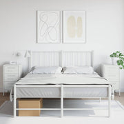Mesas de cabeceira 2 pcs 36x39x68 cm aço branco