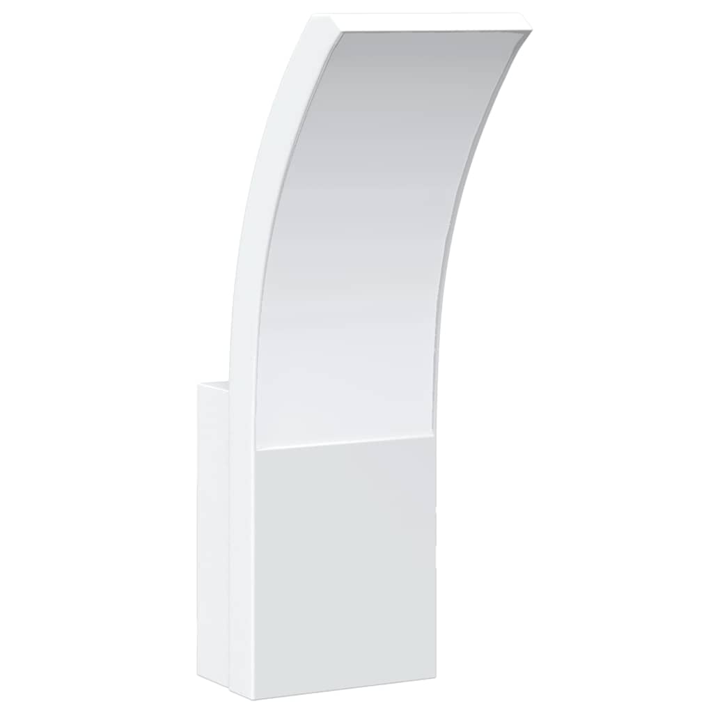 Candeeiro de parede LED para exterior alumínio fundido branco