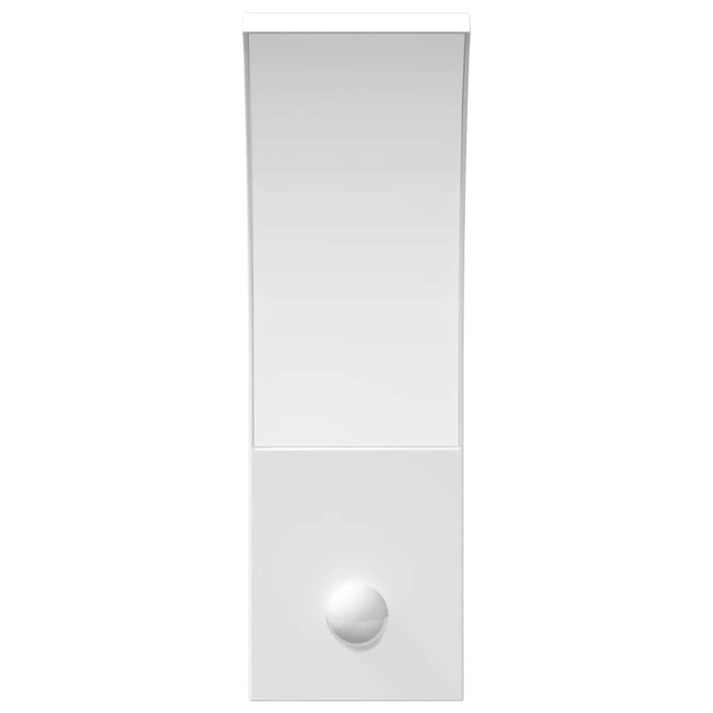 Candeeiro parede LED exterior c/ sensor alumínio fundido branco