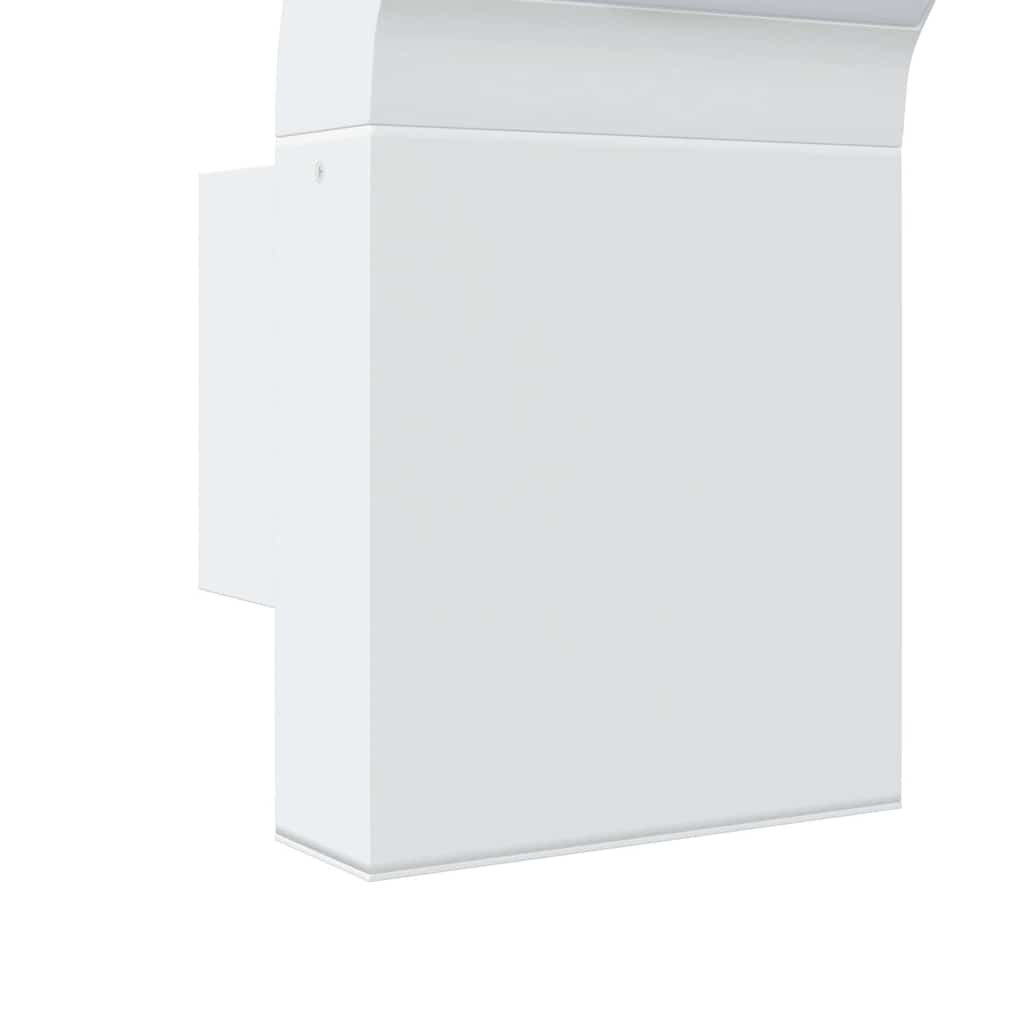 Candeeiro de parede LED para exterior alumínio fundido branco