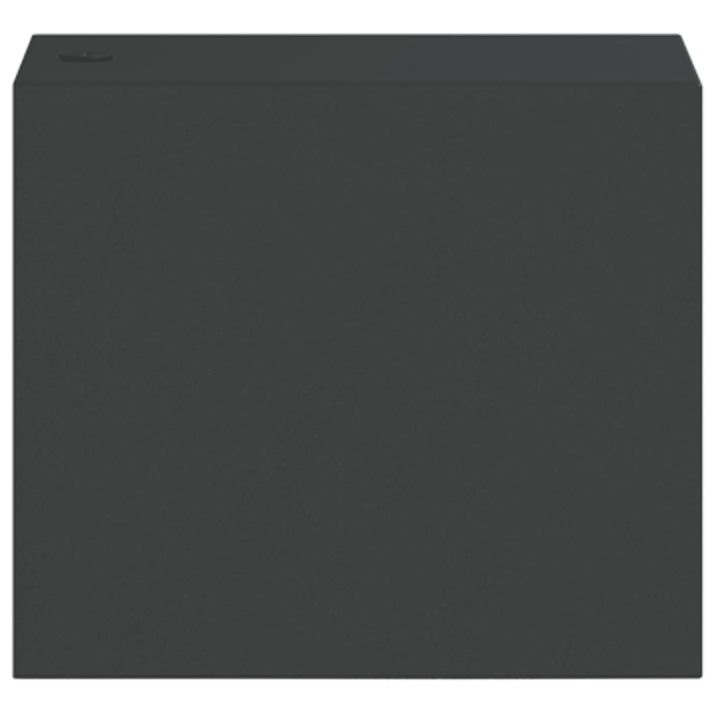 Candeeiros de parede para exterior 2 pcs alumínio fundido preto