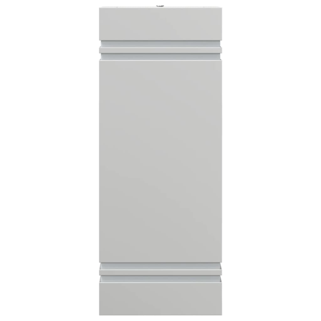 Candeeiro de parede para exterior aço inoxidável prateado