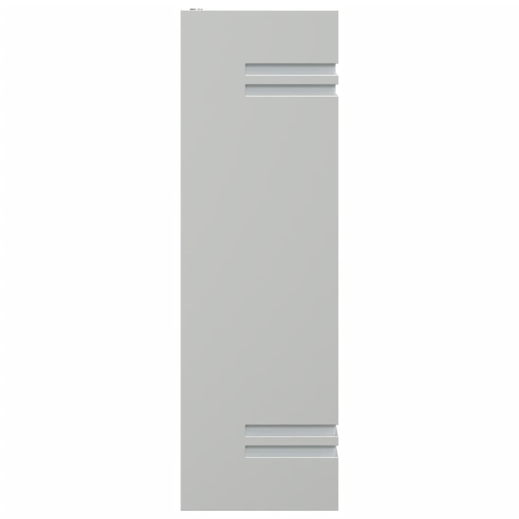 Candeeiro de parede para exterior aço inoxidável prateado