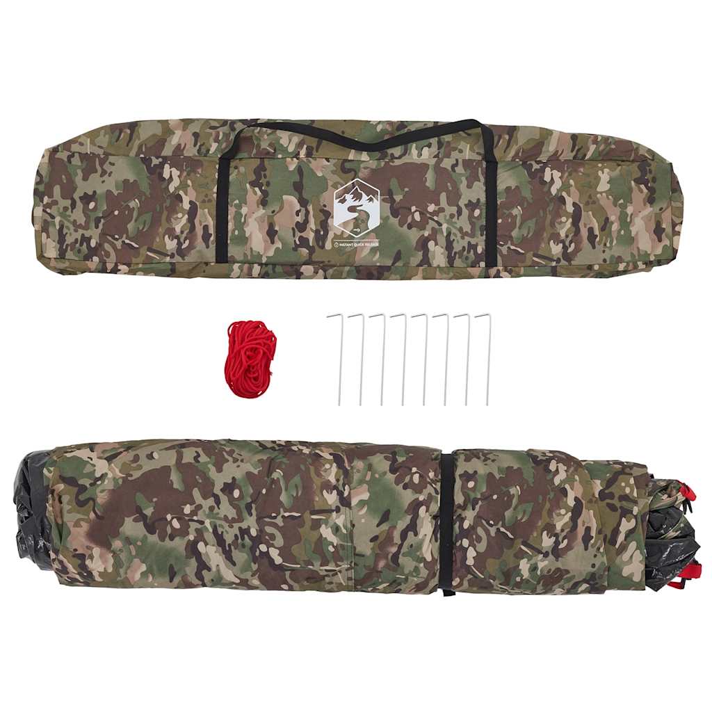 Tenda de campismo para 4 pessoas libertação rápida camuflagem