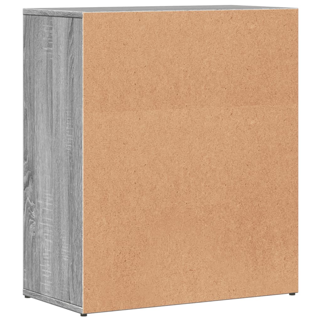 Aparadores 2 pcs 60x31x70 cm derivados madeira cinzento sonoma