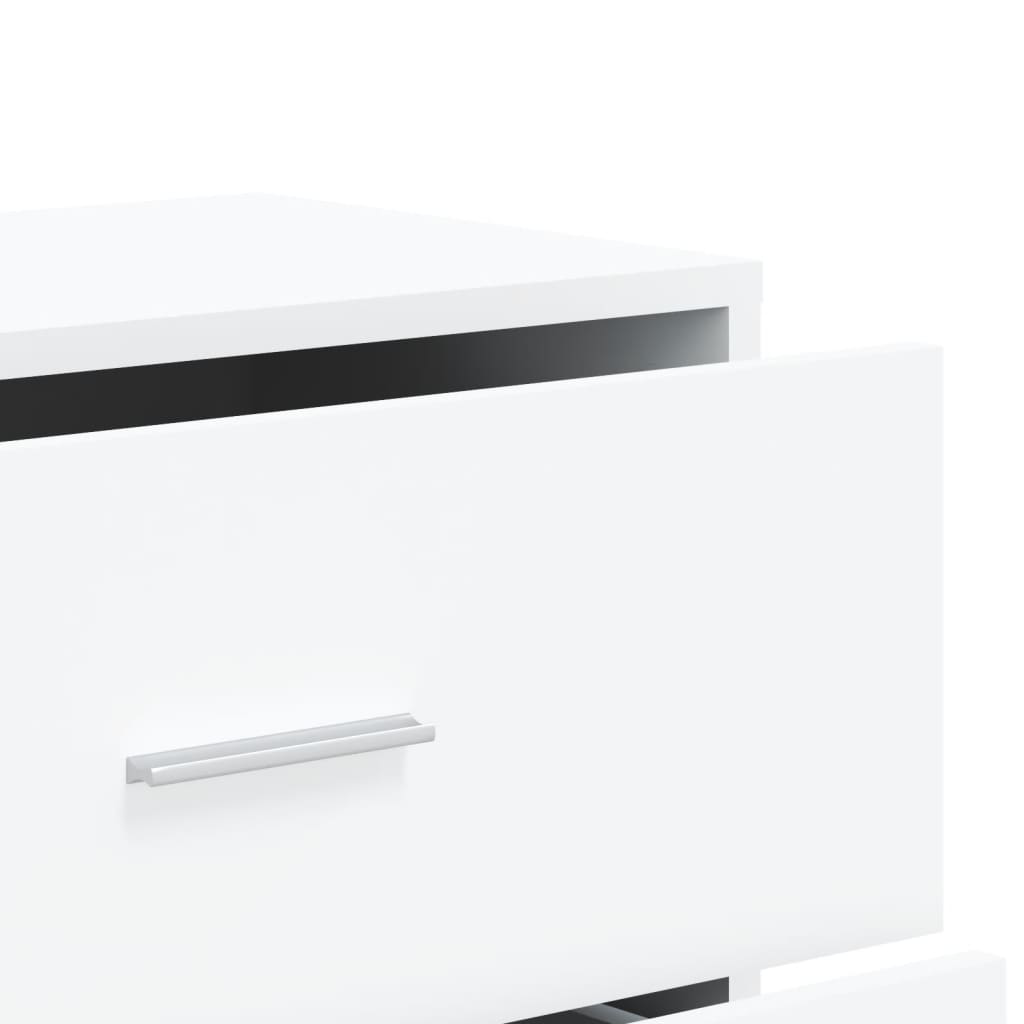 Aparadores 2 pcs 60x31x84 cm derivados de madeira branco