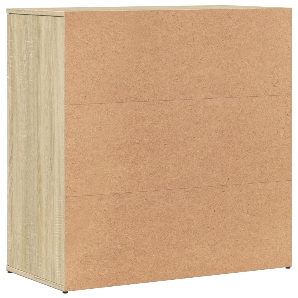 Aparadores 2 pcs 79x38x80 cm derivados madeira carvalho sonoma