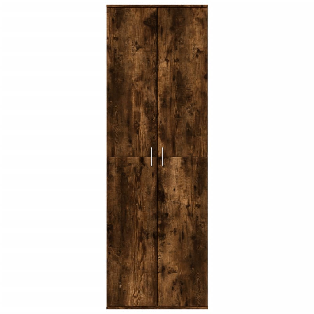 Aparador alto 60x35x180 cm derivados madeira carvalho fumado