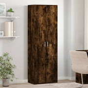 Aparador alto 60x35x180 cm derivados madeira carvalho fumado