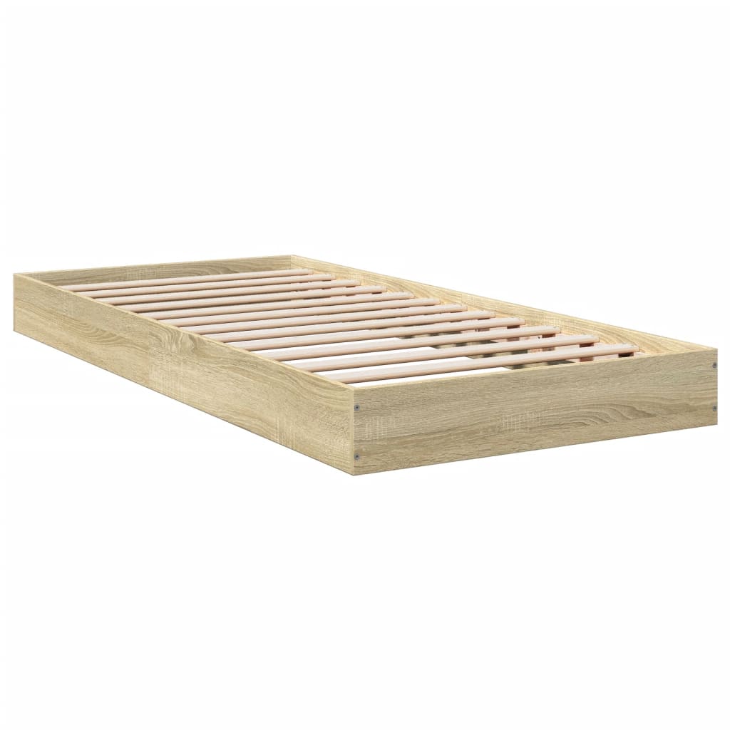 Estrutura cama s/ colchão derivados de madeira carvalho sonoma