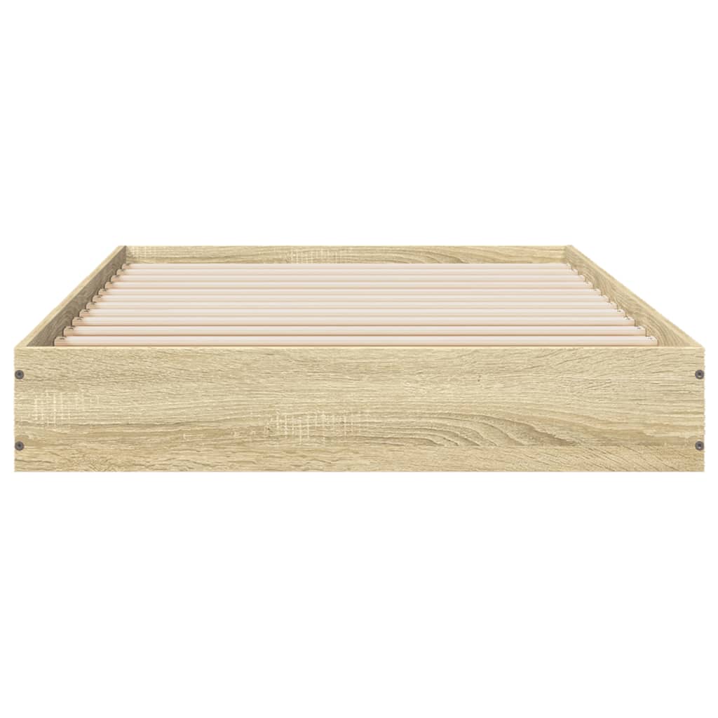 Estrutura cama s/ colchão derivados de madeira carvalho sonoma