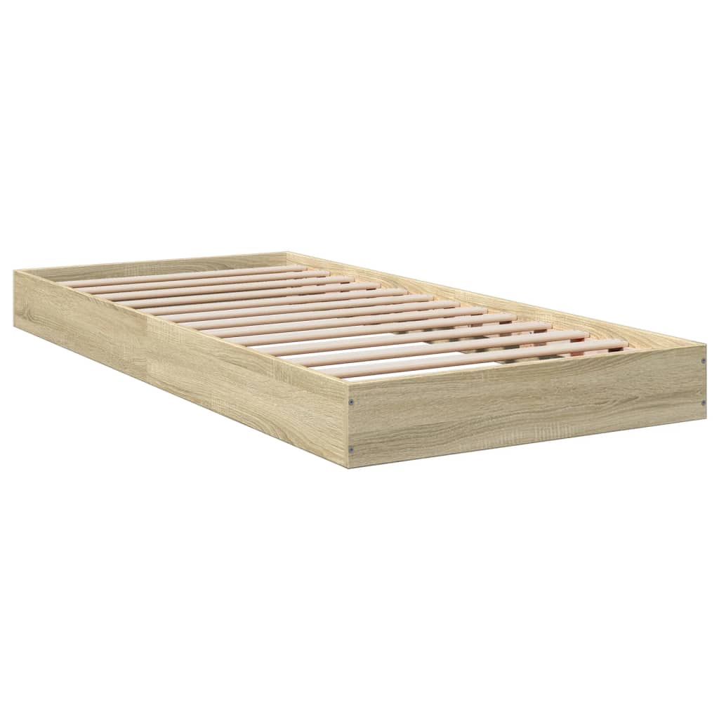 Estrutura cama s/ colchão derivados de madeira carvalho sonoma