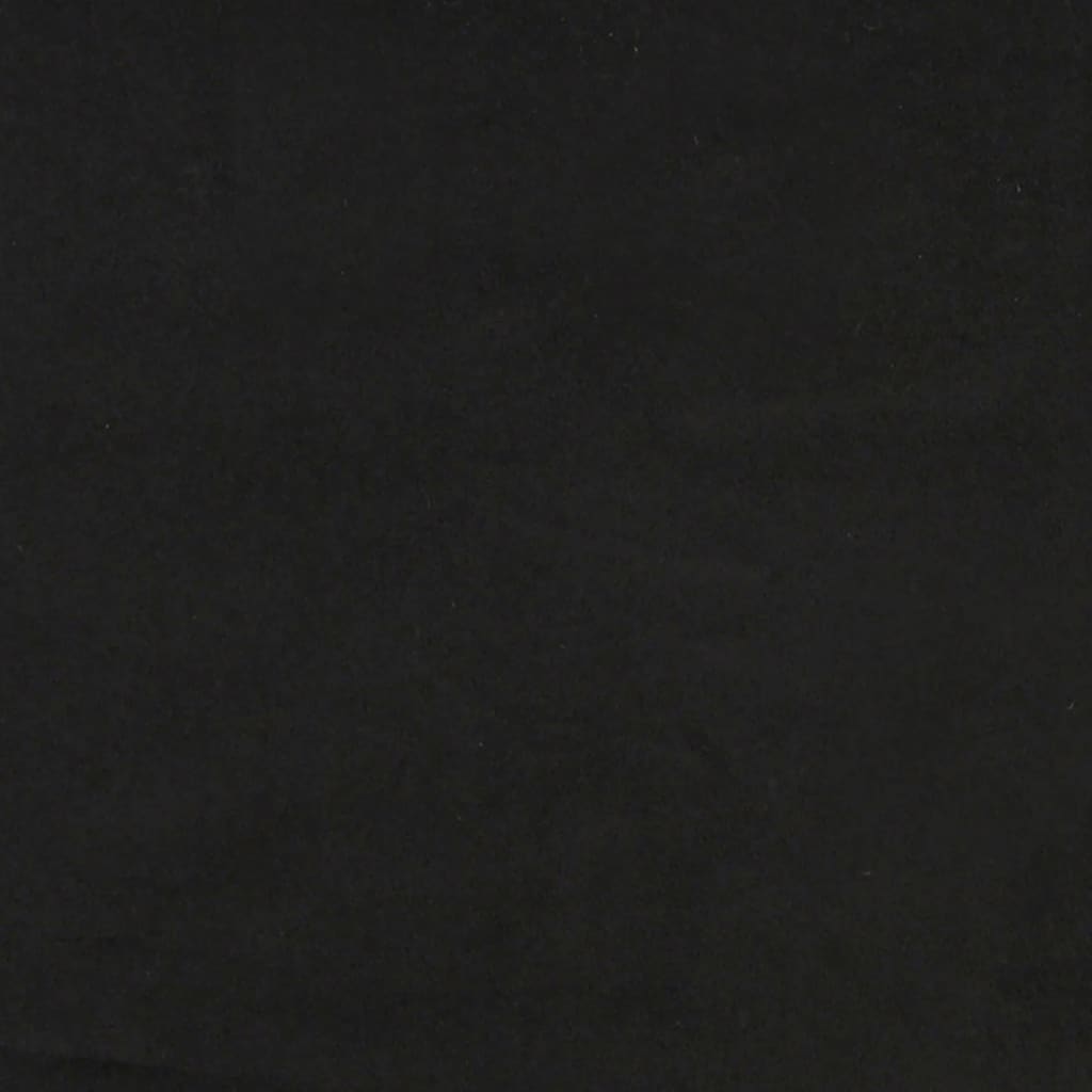 Sofá de 3 lugares com apoio de pés 210 cm veludo preto