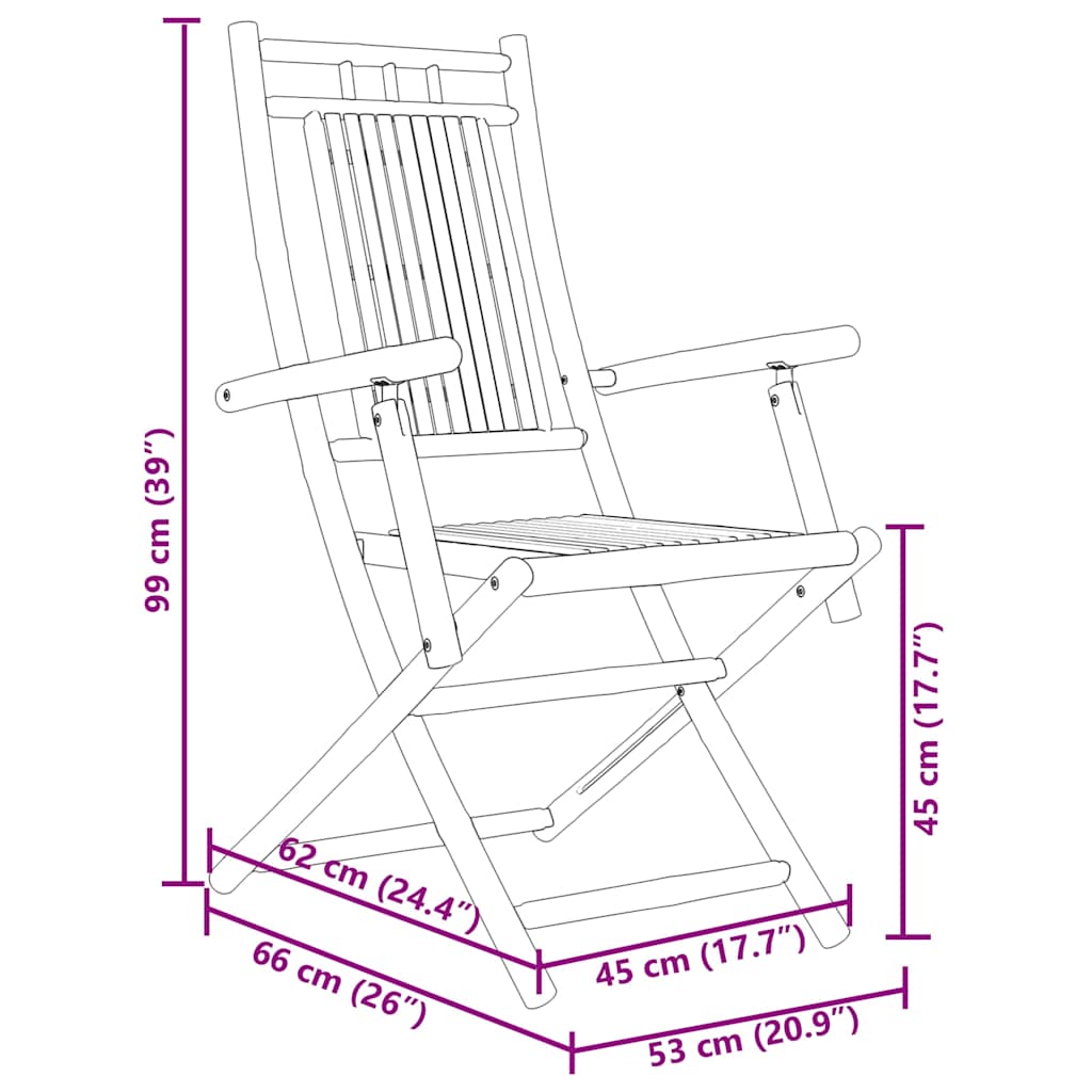 3 pcs conjunto de bistrô em bambu