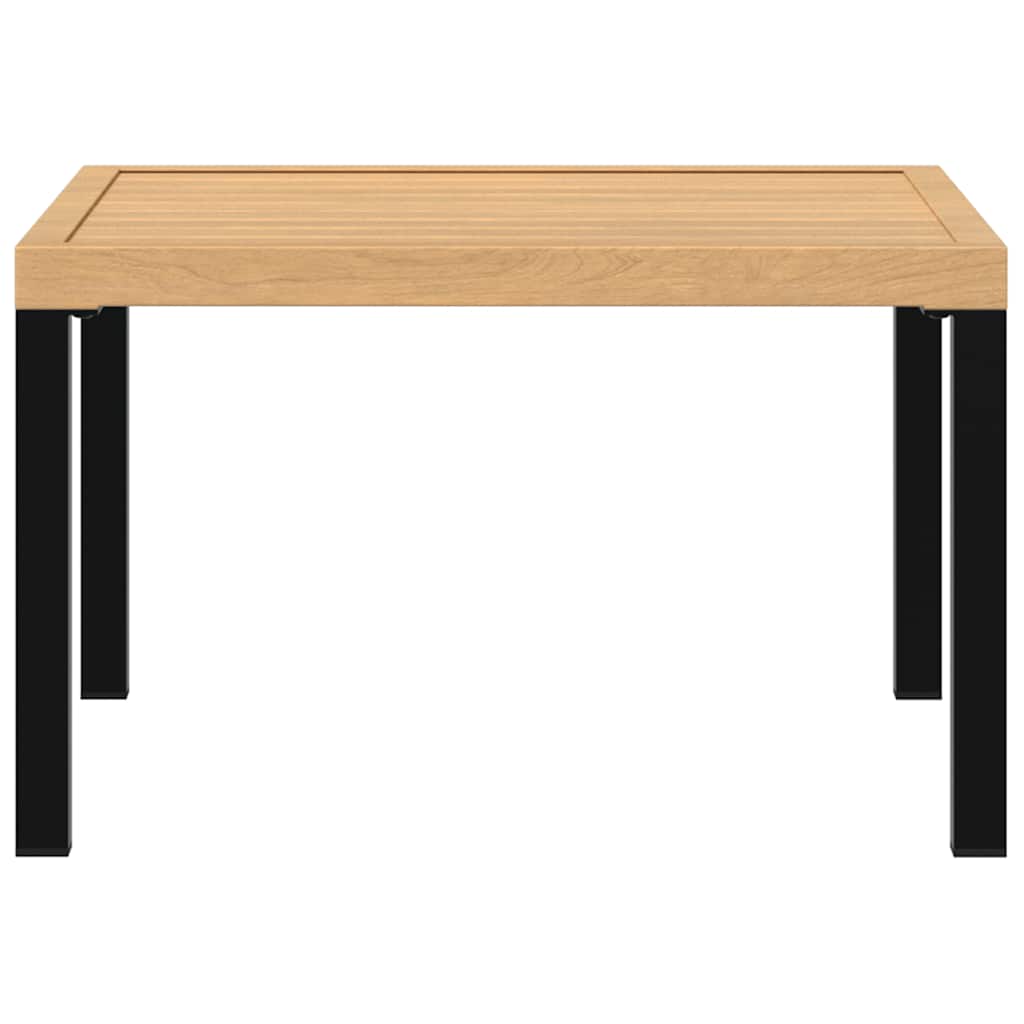 Mesa de centro para jardim 65x65x40 cm alumínio preto