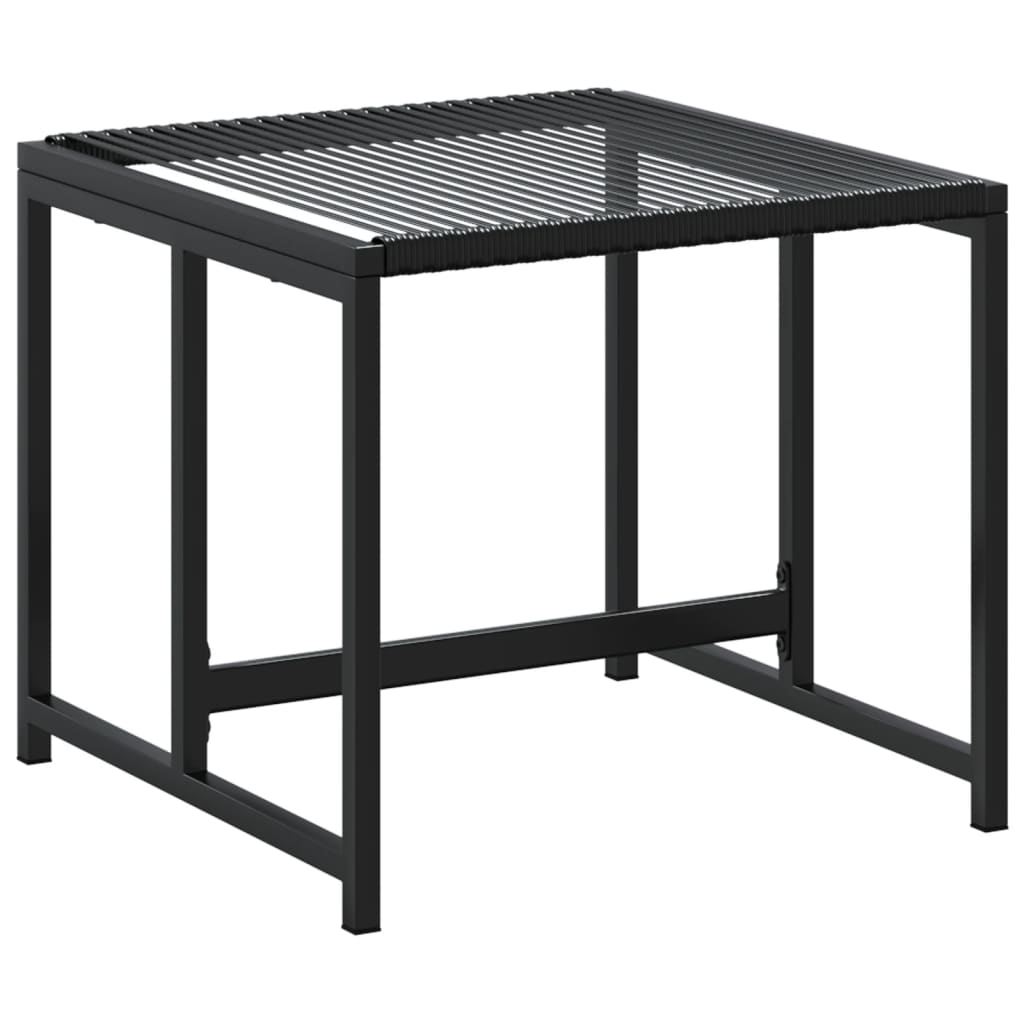 Bancos de jardim 4 pcs vime PE preto