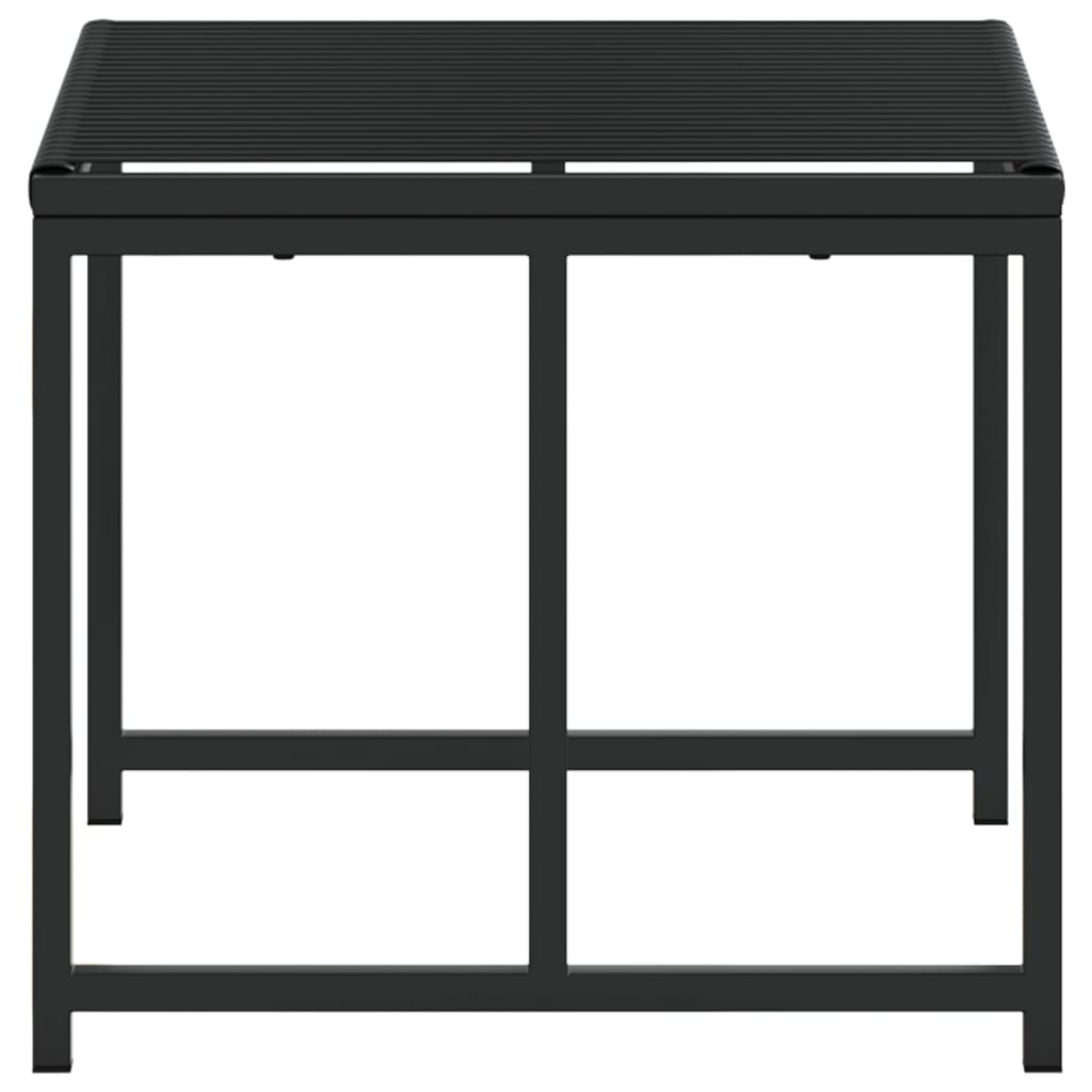 Bancos de jardim 4 pcs vime PE preto