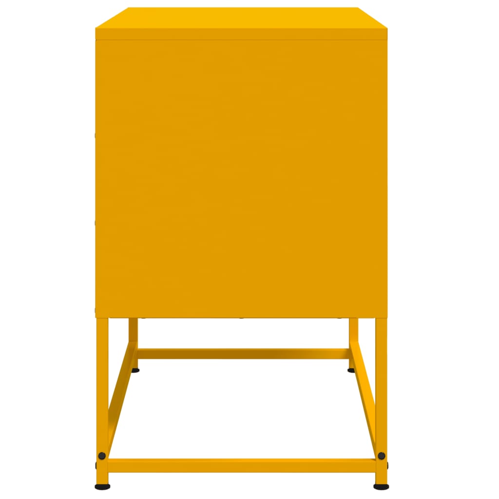 Móvel de TV 68,5x39x60,5 cm aço amarelo mostarda