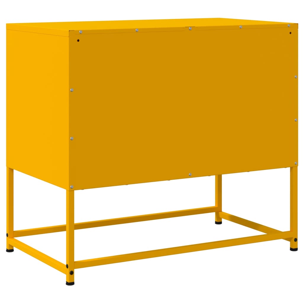 Móvel de TV 68,5x39x60,5 cm aço amarelo mostarda