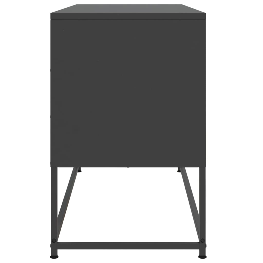 Móvel de TV 100,5x39x60,5 cm aço preto