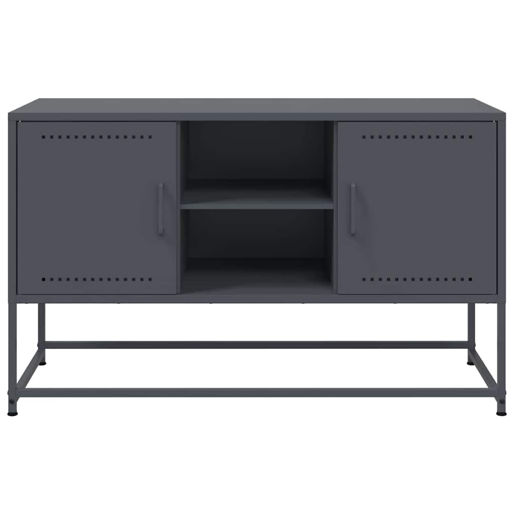 Móvel de TV 100,5x39x60,5 cm aço antracite