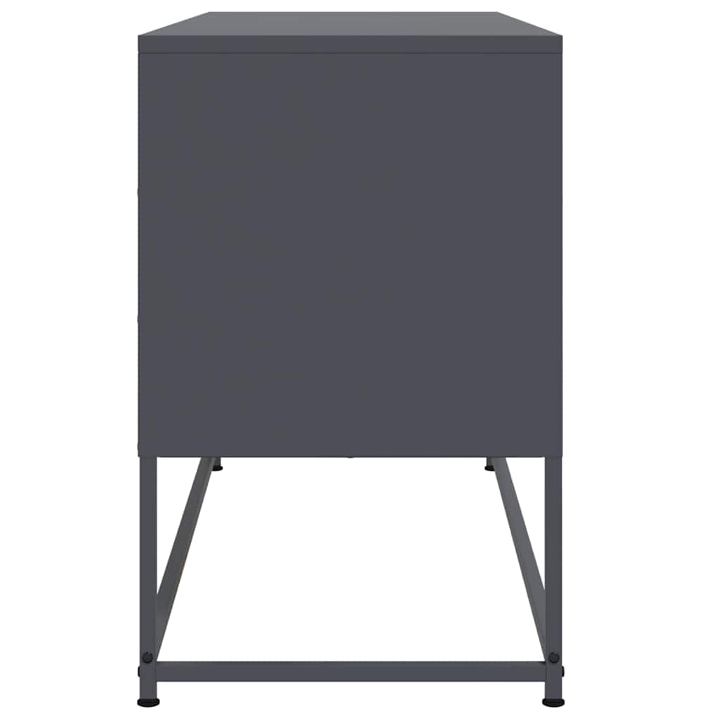 Móvel de TV 100,5x39x60,5 cm aço antracite