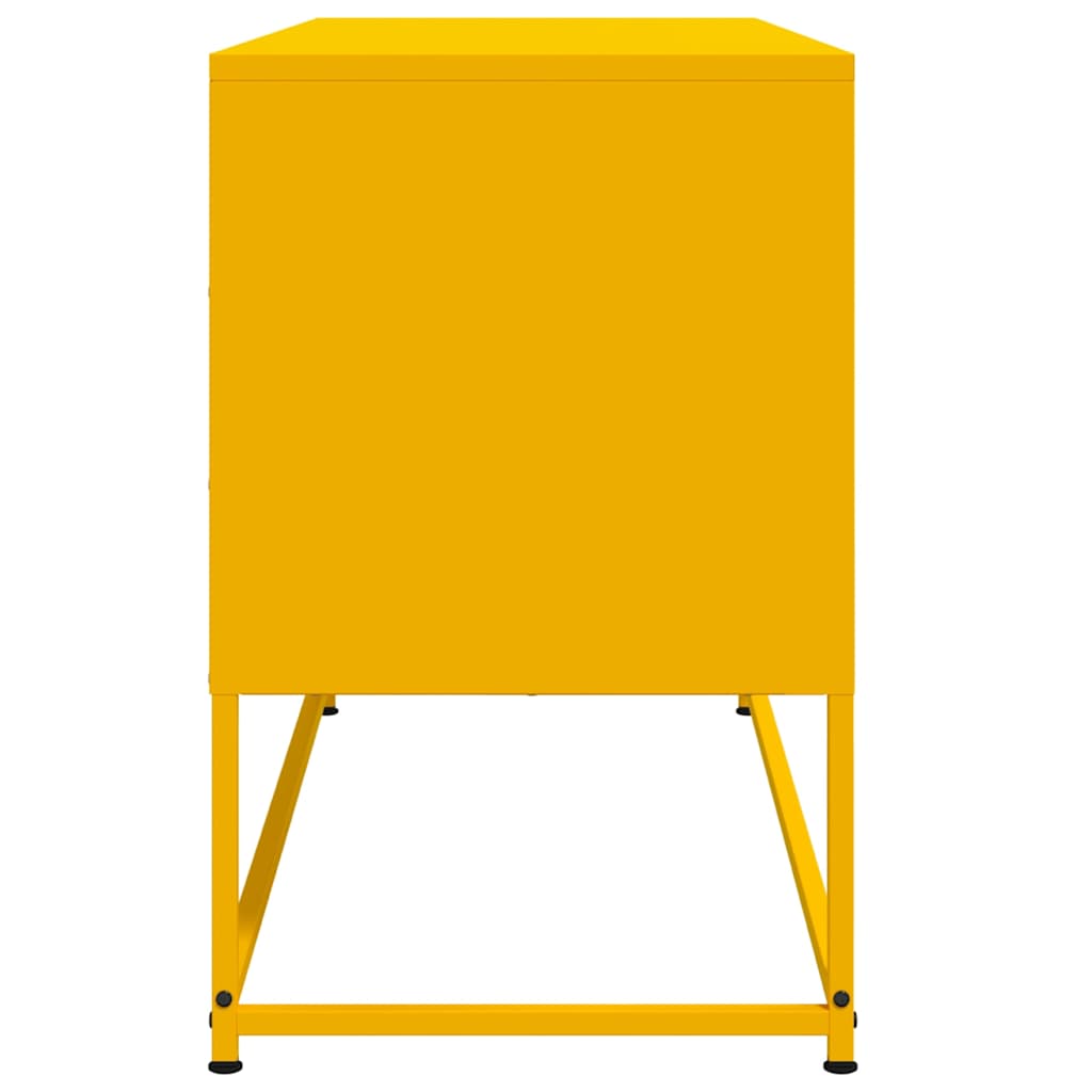 Móvel de TV 100,5x39x60,5 cm aço amarelo mostarda