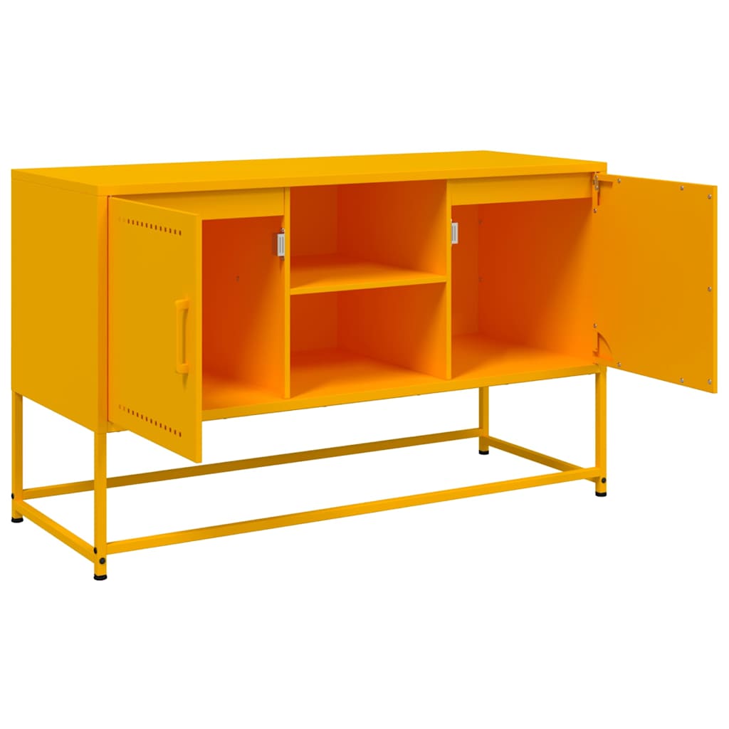 Móvel de TV 100,5x39x60,5 cm aço amarelo mostarda
