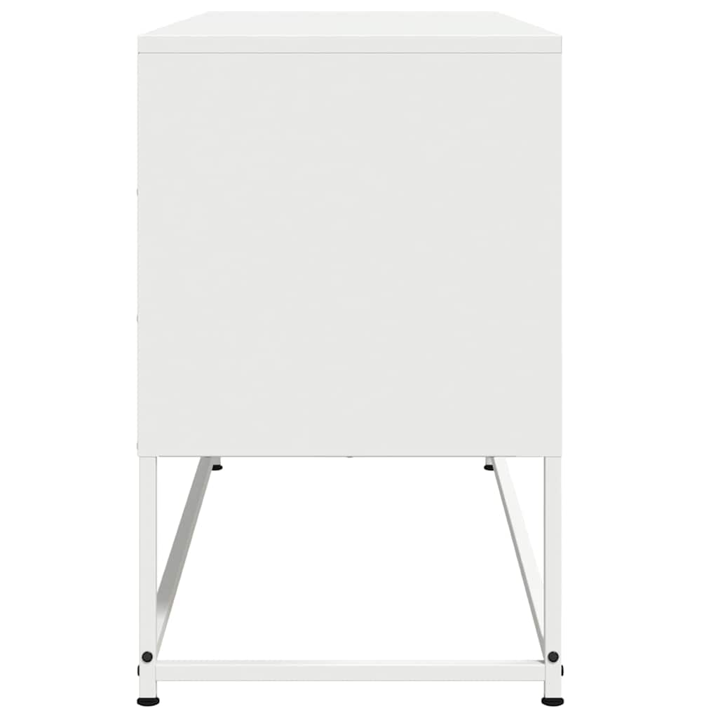 Móvel de TV 100,5x39x60,5 cm aço branco