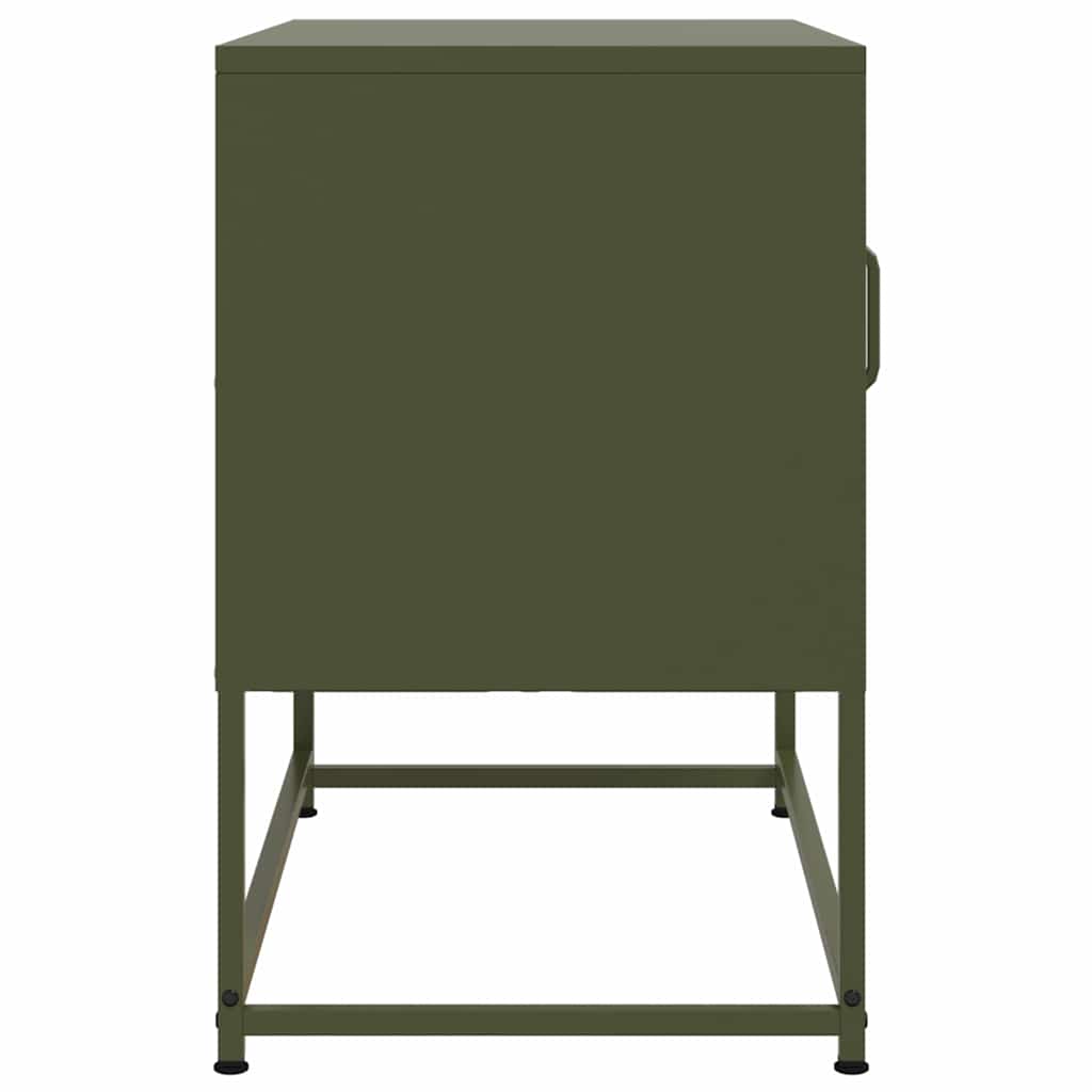 Móvel de TV 68x39x60,5 cm aço verde azeitona
