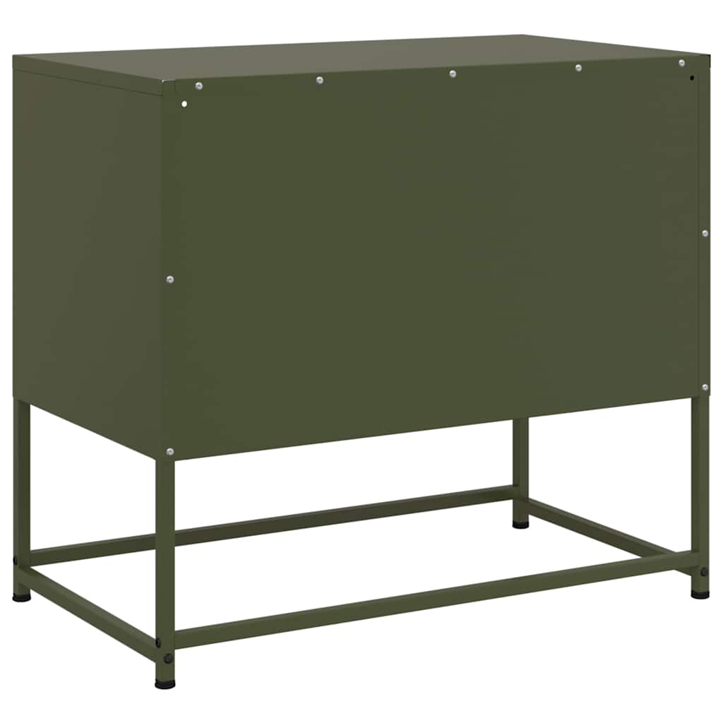 Móvel de TV 68x39x60,5 cm aço verde azeitona