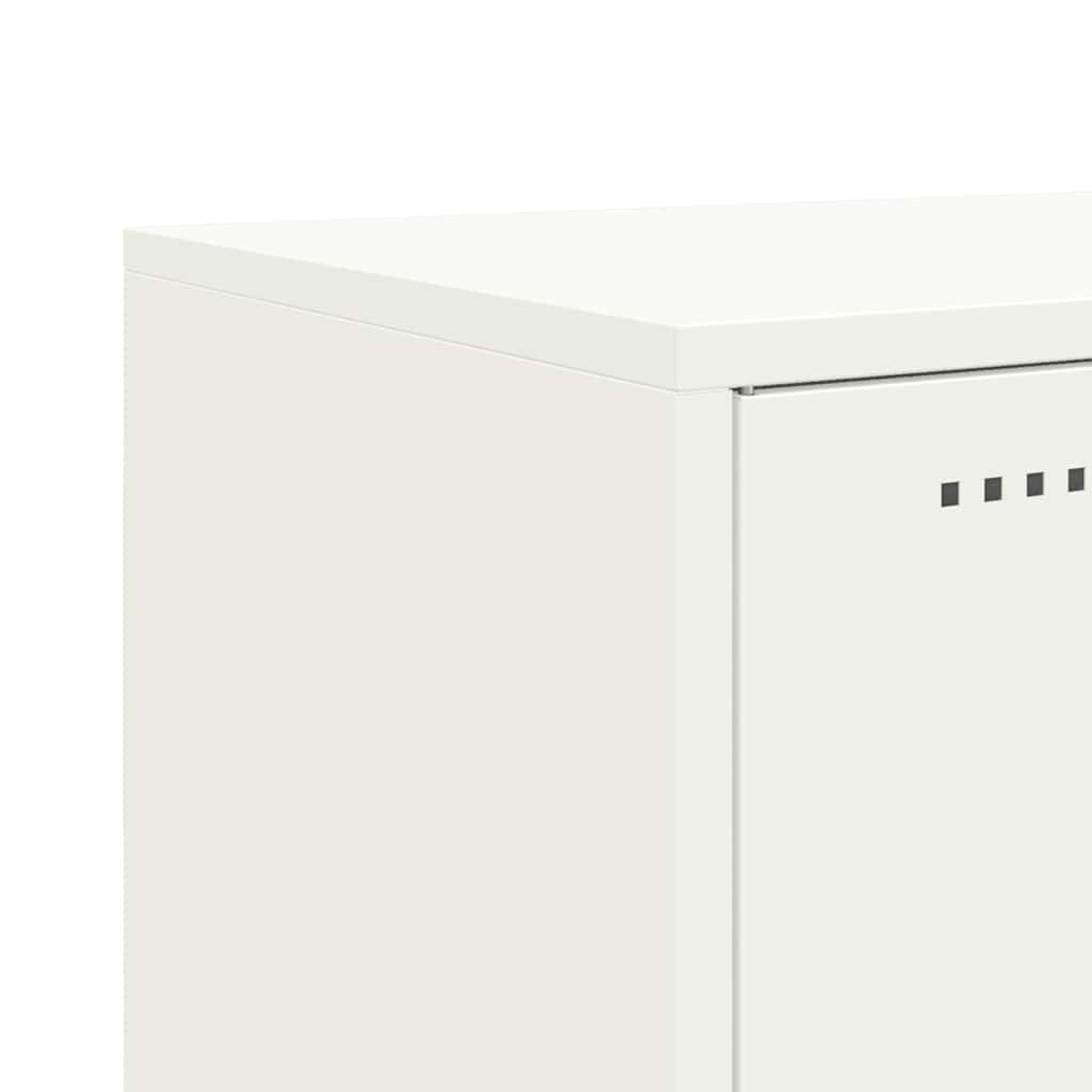 Aparador alto 100,5x39x107 cm aço branco