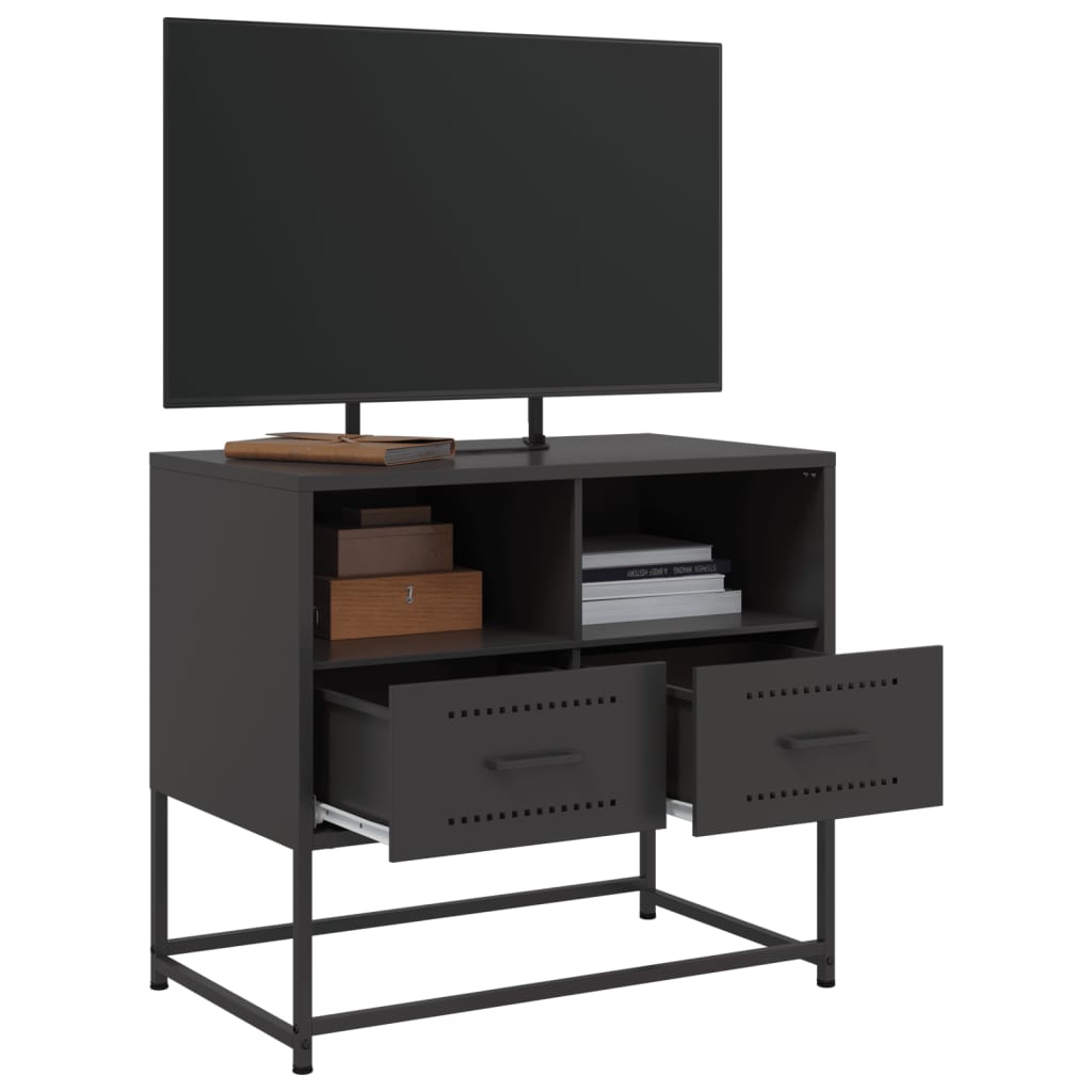 Móvel de TV 68x39x60,5 cm aço preto