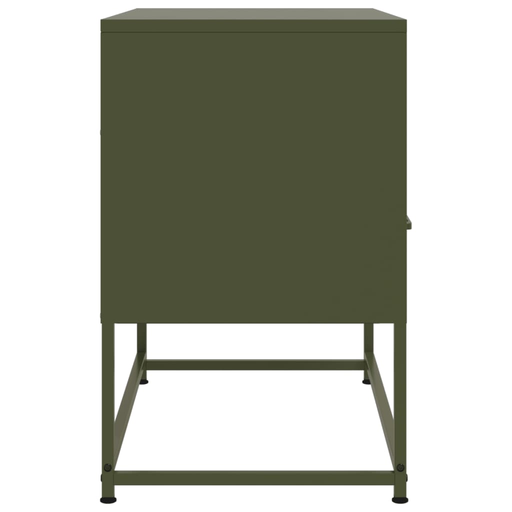 Móvel de TV 68x39x60,5 cm aço verde azeitona