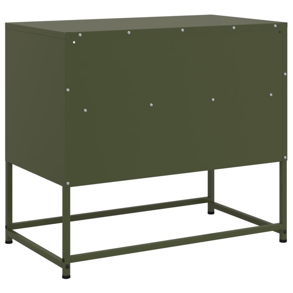 Móvel de TV 68x39x60,5 cm aço verde azeitona