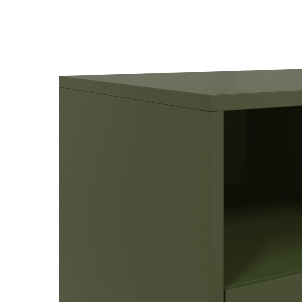 Móvel de TV 68x39x60,5 cm aço verde azeitona
