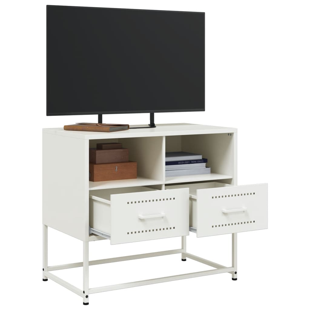 Móvel de TV 68x39x60,5 cm aço branco